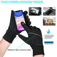 BIKINGMOREOK Winter Thermal Gloves, Windproof Touch Screen Warm Gloves for Driving,Cycling,Riding,Running for Men Women