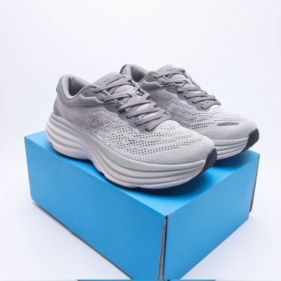 Bondi 8 Running Shoes Anti Slip Shock Absorption Breathable Road Running Shoes Men Outdoor Jogging Casual Sport Shoes Women