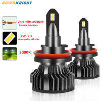 2PCS Mini Size H7 Led Headlight H1 H4 H8 H9 H11 Hb3 9005 Hb4 9006 9012 Ice Bulb 3000K 6000K 12000LM Light Bulbs For Cars