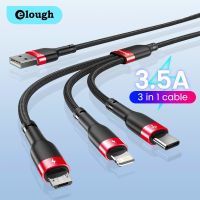 3.5A สายชาร์จไมโคร USB 3 In 1,สายดาต้า Usb หลายตัวสายโทรศัพท์มือถือ USB 8ขาสำหรับ12 S10