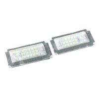 CARSERVICESTORE R52 04-08 R53 01-06ป้ายทะเบียนรถทดแทนแสง LED 18หลอด2ชิ้นแบบพกพามีประโยชน์