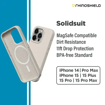 RhinoShield Case Compatible with [iPhone 15 Pro] | SolidSuit - Shock  Absorbent Slim Design Protective Cover with Premium Matte Finish 3.5M /  11ft Drop