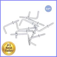 ตะขอตัวแอล BY TORA 3/4 นิ้ว แพ็ก 10 ชิ้นL-SHAPED SCREW HOOK BY TORA 3/4IN 10PCS **สินค้าแนะนำ**