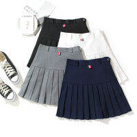 Pleated skirt female autumn and winter models high waist a-line thin tb skirt suit material short skirt pants