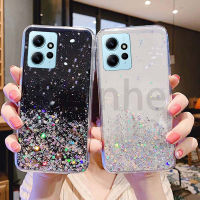 เคสป้องกันด้านหลังแบบนิ่มลายดาวระยิบระยับเคสโทรศัพท์ Xiaomi Redmi Note 12 Pro 4G 5G ใสซิลิโคน TPU