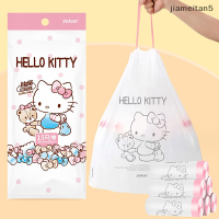 ?[Jiam] Sanrioed อนิเมะ Hello kittys ถุงขยะน่ารักๆที่บ้านทุกวันครัวร้านอาหารแบบพกพาหนาเก็บเสื้อผ้าถุงพลาสติก