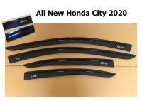 กันสาด/คิ้วกันสาด Honda City 2020-2022 4ประตู/5ประตู สีดำเข้ม