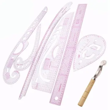 7pcs French Curve Ruler Set High Accuracy Complete Tools Sewing Rulers Set  with Scale for Beginners Tailors Pattern Making