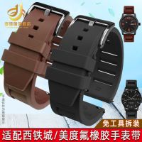 Viton rubber watch strap Suitable for Mido Casio Citizen Omega rubber strap 20 22