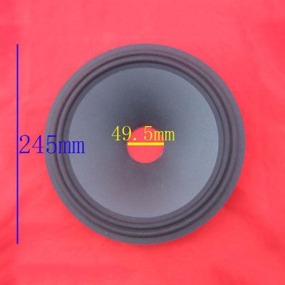 2 pcs/lot Loudspeaker Paper Cone/10 inch 2-line Cloth Side Paper Cone(49.5mm/245mm/60mm)