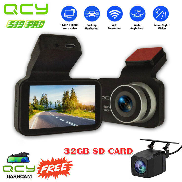 QCY [Free 32G SD Card]S19 PRO 2K 3 inch 2.5D Curved Touch Screen ...