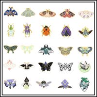 Creative New Cute Insect Animal Alloy Brooch Fashion Personality Cartoon Butterfly Firefly Moth Beetle Badge Accessories Gift