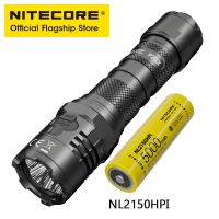 NITECORE P20iX USB-C ไฟฉายชาร์จไฟได้สว่างเป็นพิเศษไฟฉายยุทธวิธีทางทหาร4000ลูเมน5000MAh แบตเตอรี่ NL2150HPi ชาร์จได้และไฟฉาย