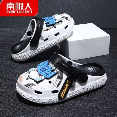 【Hot Sale】 Antarctic Childrens Hole Shoes 2023 New Boys and Non-slip Soft Bottom Middle Big Children Wear Sandals