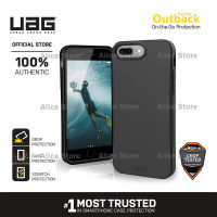 UAG Outback Series Phone Case for iPhone 7 Plus / iPhone 8 Plus with Military Drop Protective Case Cover - Black