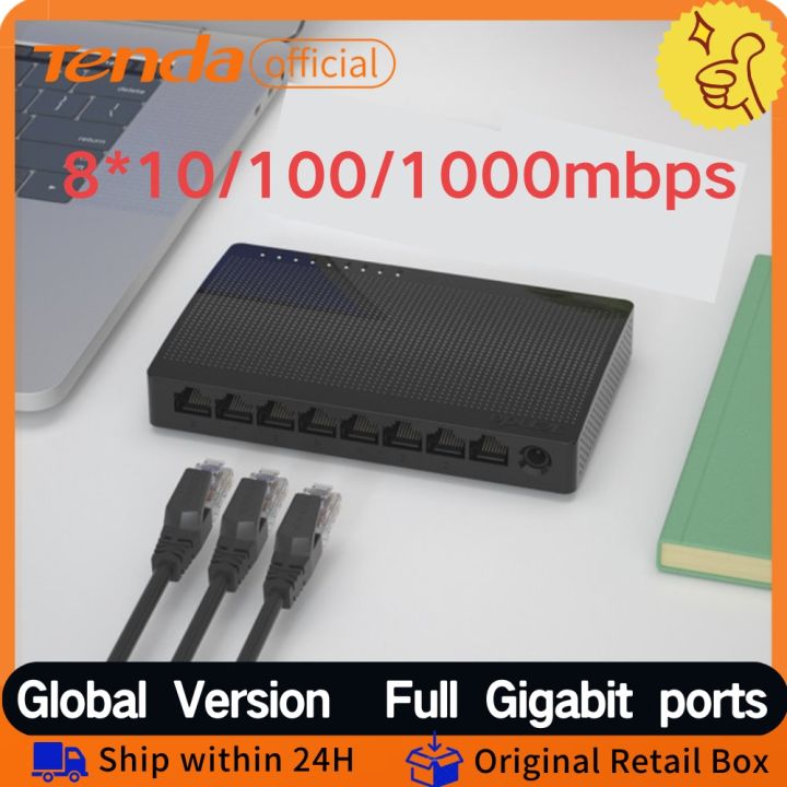 tenda-5พอร์ต-gigabit-swicth-8พอร์ตอีเทอเน็ตเราเตอร์อินเตอร์เน็ต10-100-1000mbps-ฮับอัจฉริยะสวิตช์-jhj3825สวิตช์โซโหเร็ว