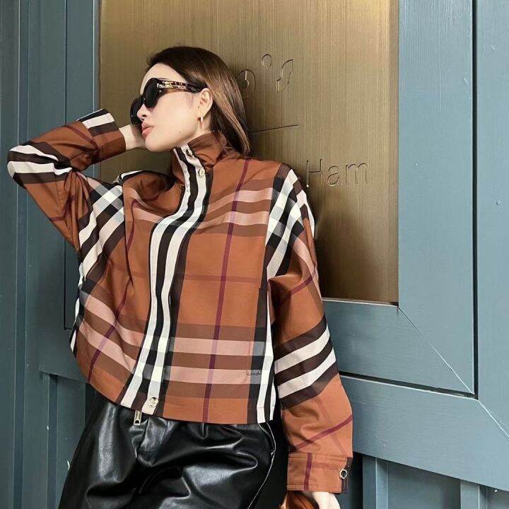 womens short plaid jackets