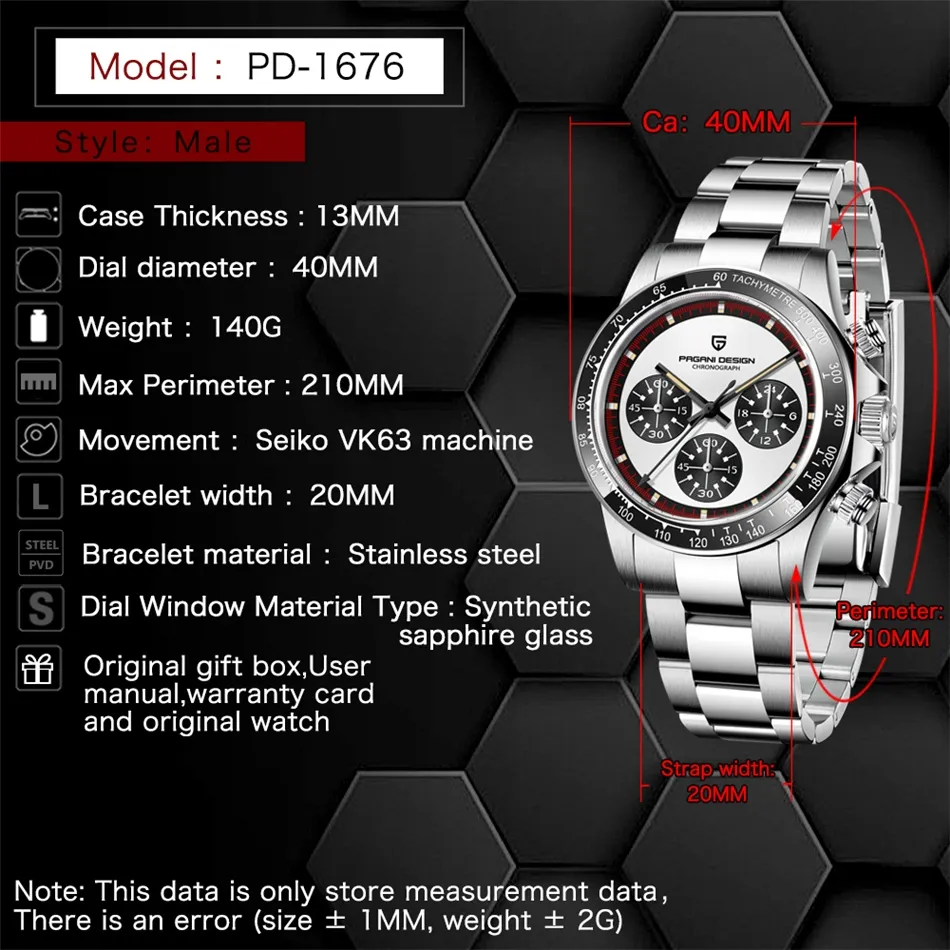 お取り寄せ】 Men's Watches 100M Waterproof Chronograph Wristwatch Quartz Watch  Cal tronadores.com