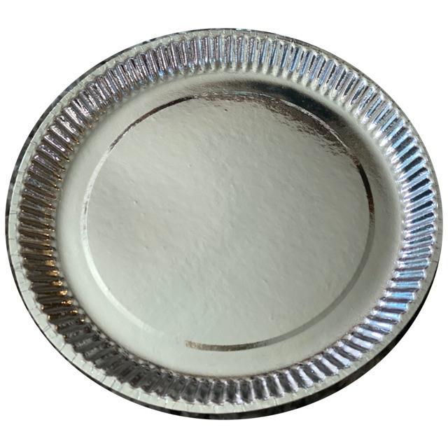 Silver Paper Plate 9 Inches Makapal Gilas (20pcs) | Lazada PH