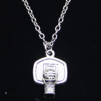 20pcs New Fashion Necklace 20x15mm basketball basket Pendants Short Long Women Men Colar Gift Jewelry Choker