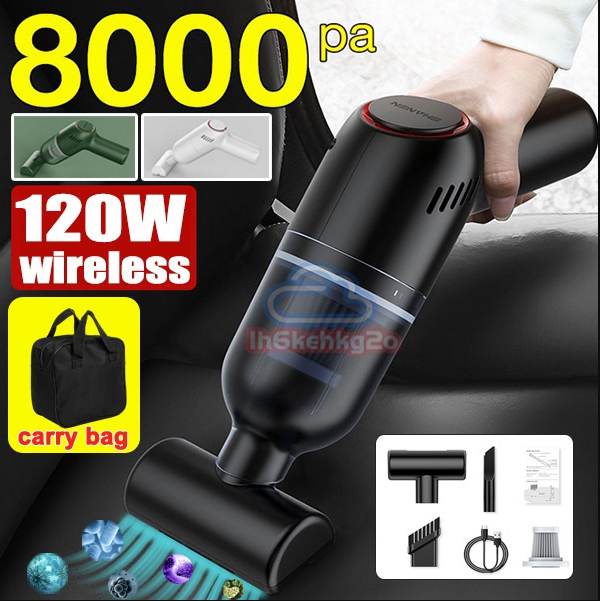 【SG Local】Vacuum Cleaner Rechargeable 8000PA Cordless Vacuum Cleaner Portable Handheld Vacuum