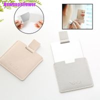 【BEIBEI】 [[NFPH]] Pu Leather Cover Mini Shatter Proof Card Pocket Unbreakable Cosmetic Mirror