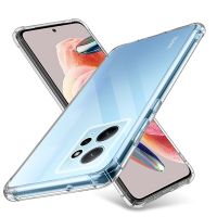 Penutup Belakang Silikon Lunak Airbag Transparan untuk Xiaomi Redmi Note12 4G Redmy Note 12 Pro Plus Pro 5G Casing TPU Tahan Benturan