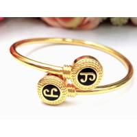 jewery33 k101 กำไลหัวนะโม กำไลทองไมครอน 24 k ปรับไซส์