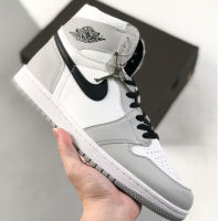 HOT✅Original ΝΙΚΕ Ar*J-1 High-Top Men And Women R Fashion Culture Basketball Shoes Casual Sports Shoes e Gray {{ Free Shipping}