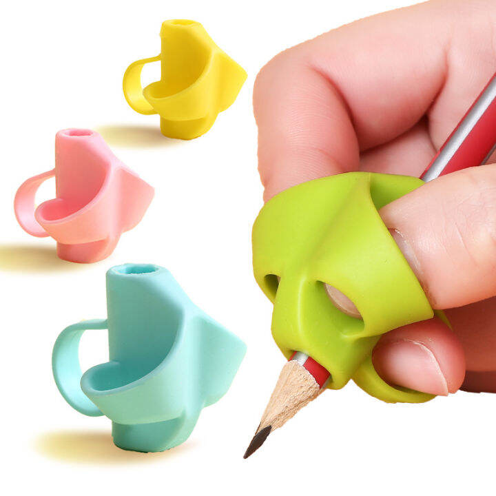Pencil/Pen Holder Kids Writing Learning Posture Corrector 三指握笔矫正器 幼儿童纠正写字姿势握笔神器 Lazada