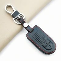 ▬♨ for Toyota Rush Daihatsu Tanto LA600S LA800S LA610S Perodua Smart Case 2/4 Buttons Keychain Leather Car Key Cover