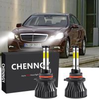 หลอดไฟหน้า LED 6000K 12V-32V สีขาวสว่าง สําหรับ Mercedes-Benz E-Class (W212) ปี 2010-2015 Qty2