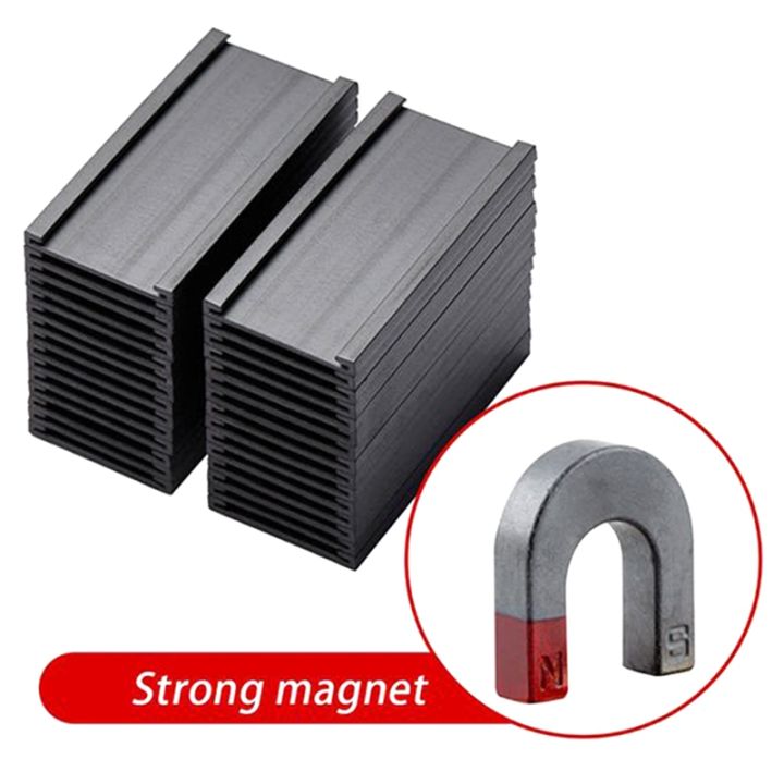 100pcs-magnetic-label-holders-with-magnetic-data-card-holders-with-clear-plastic-protectors-for-metal-shelf-1-x-2inch