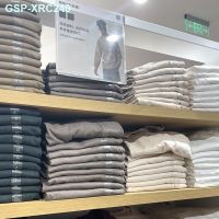 ☬UNIQLO เสื้อยืดแขนยาวห้องลองเสื้อเดี่ยววัน U 290กรัมเสื้อชุดชิ้นเดียวคอกลมผ้าฝ้ายหนาลำลอง11358ผู้ชาย