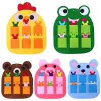 Cartoon Animal Crafts Aids Montessori Education Kindergarten Teaching Early Learning Manual DIY Weave Cloth Math Toys Model Kits