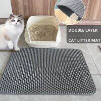 Waterproof Double Layer Mat Pet Cat Litter Mat EVA Cat Litter Non-slip Sand Cat Litter Pad Box Mat Clean Pad For Cat Accessories