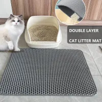 Waterproof Double Layer Mat Pet Cat Litter Mat EVA Cat Litter Non-slip Sand Cat Litter Pad Box Mat Clean Pad For Cat Accessories