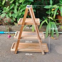 ชั้นวางทรงเอ(A) ชั้นไม้วางของ ชั้นวางของขนาดเล็ก งานไม้สัก