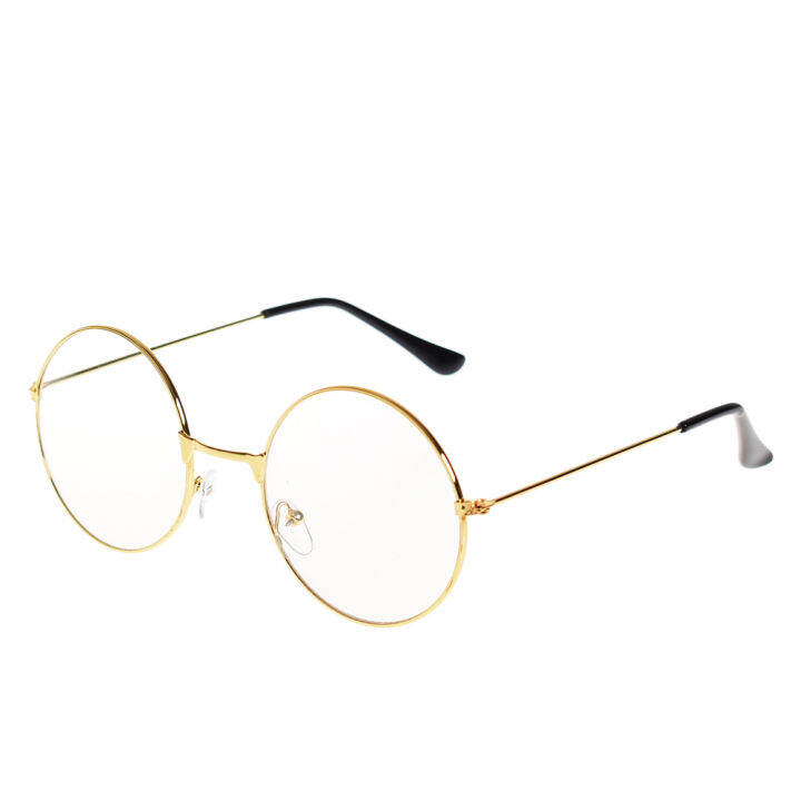 Oversized Women Large Men Metal Clear Glasses Frame Round | Lazada PH