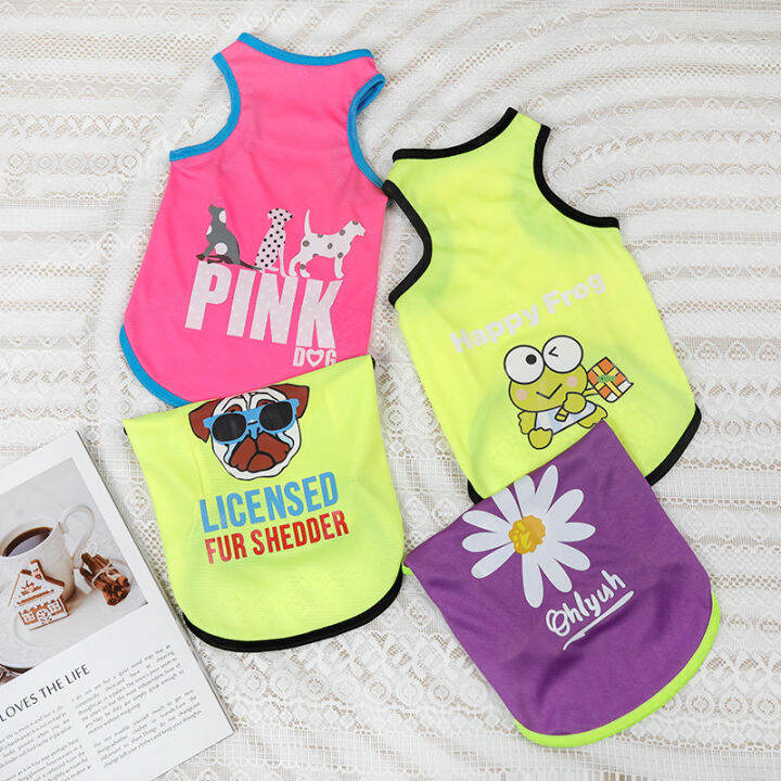 Pet Dog Summer Clothes Thin Section Comfortable Breathable Dog Vest