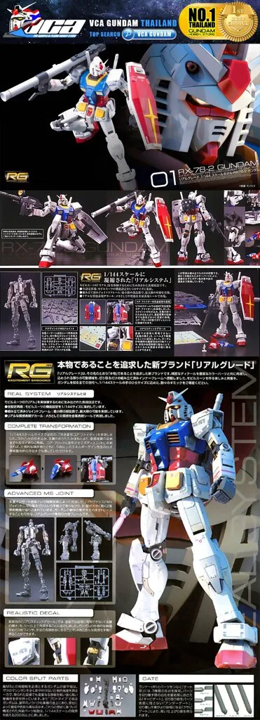Bandai Real Grade RG RX-78-2 Gundam กันดั้ม