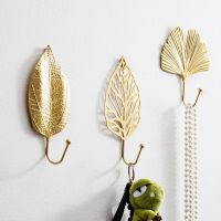 Hooks Gold 1Pc Hanging Storage Rack Wrought Iron Wall Hanger for Decoration