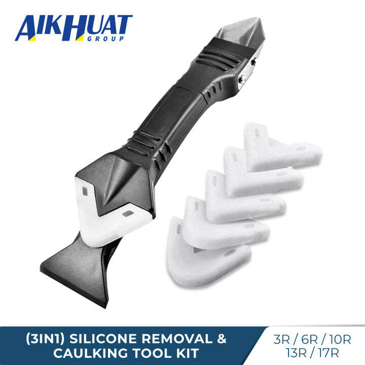 (3IN1) Silicone Removal & Caulking Tool Kit Sealant Trowel Grout Tool