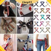 CHONGXI 2Pcs 40 สี ข้อมือ/เอว อุปกรณ์ตกแต่ง ผ้าพันคอคอ ผ้าพันคอริบบิ้นตกแต่ง ผ้าพันคอไหมขนาดเล็ก ริบบิ้นหูหิ้วกระเป๋าถือ