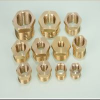 1/4 3/8 1/2 3/4 NPT BSPT Male x Female Brass Reducing Bushing Pipe Fittings Connectors Adapter Air Gas Fuel Water