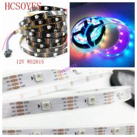 【▼Hot Sales▼】 xiaopingyyou123 Ws2815 Dc12v แถบไฟ Led 1M/3M/5M Smart Pixel 30/60/144 Leds /M Black/White Pcb Ip30/Ip65/Ip67; Addressable Dual-Signal-Ws2813สัญญาณ