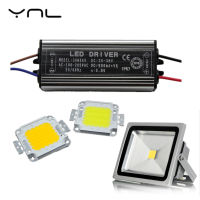 【User-friendly】 YNL Flood พลังงานสูงจริง50W 30W 20W 10W COB LED ชิปแบบบูรณาการหลอดไฟ LED ชิปและชุดไดรเวอร์ความสว่างสูง Floodlight