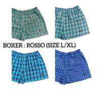 New : Boxer ไซส์ XL กางเกงบ๊อกเซอร์รอซโซ่แท้ 100% ผ้าฝ้ายใยธรรมชาติ ระบายอากาศดีเยียม (เอว 30-40นิ้ว สะโพก 46นิ้ว ยาว 15นิ้ว)