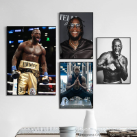 ตกแต่งบ้านผ้าใบโปสเตอร์-Deontay Wilder นักกีฬานักมวยดาราการ์ตูนผนังศิลปะพิมพ์0921