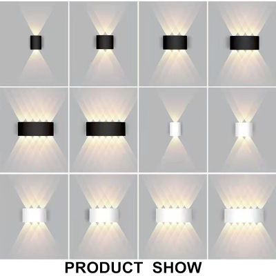 Modern Led Wall Lamp Indoor Stair Light Fixture Bedside Loft Living Room Up Down Home Hallway Lampada 4W 6W 8W 12W Wall Sconces